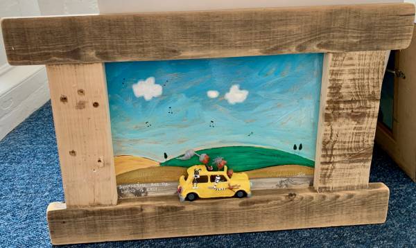- on Acrylic, Painting by Dino De Zorzi, measuring 39 x 62 cm (H x W) £440